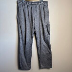 Reebok Men's Large Pull-On Athletic Sweatpants Gray Light Fleece Activewear‎ Gym